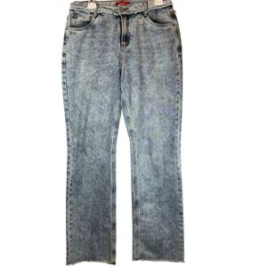 Stop Jeans Rare Colombian Butt Lift Boot Cut Womens size 8 Distressed Frayed Hem